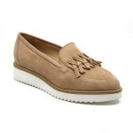 Clair de Lune Mocassin beige suède ME707